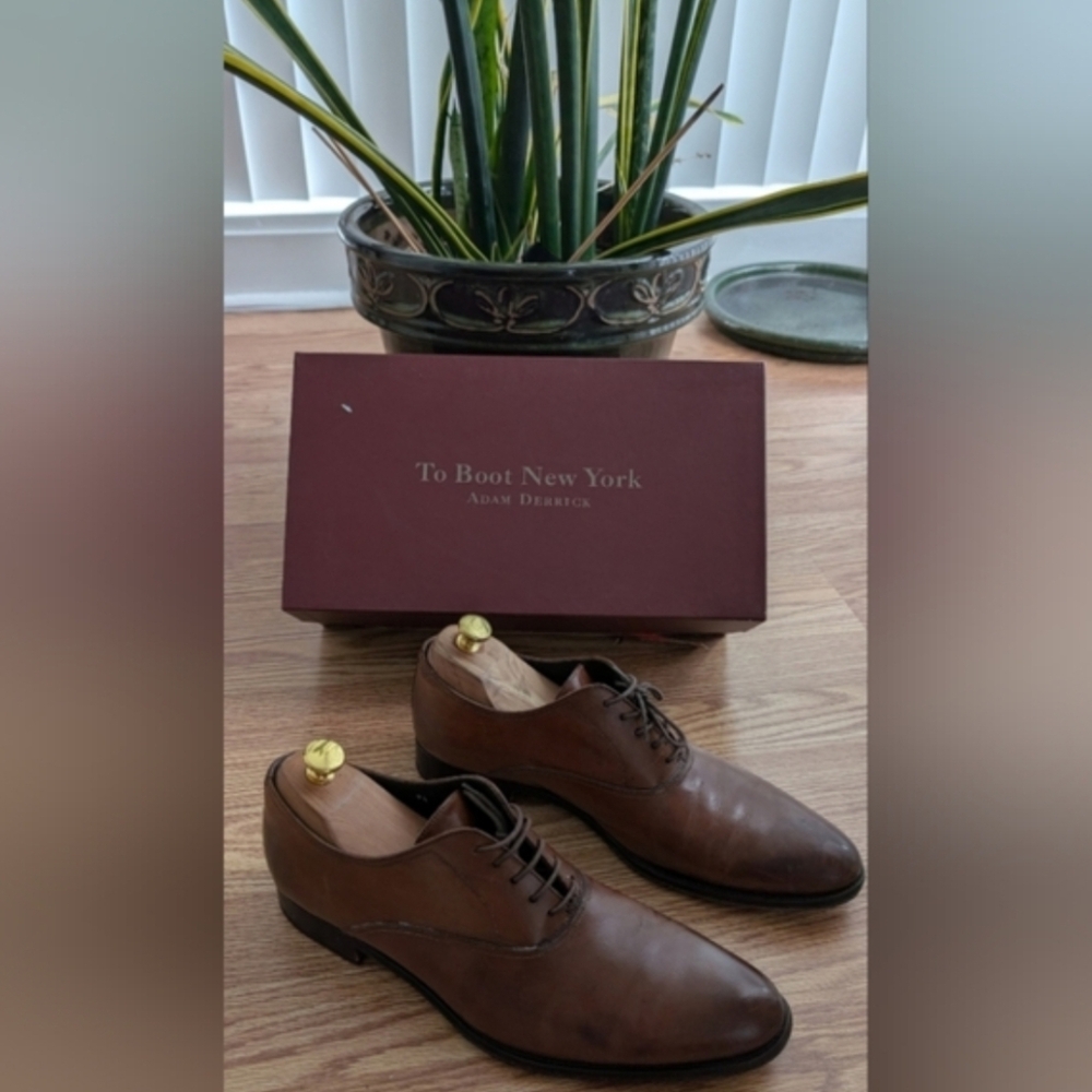 To Boot New York Adam Derrick Men's Brown Leather Oxfords